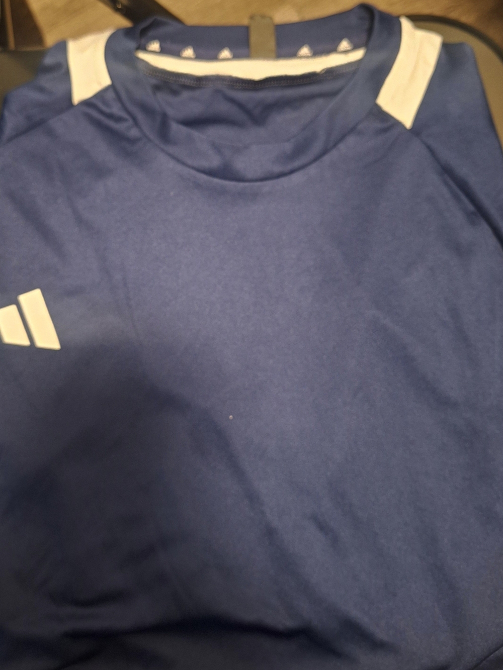 Adidas Boys' Blue Athletic Tee with White Accents